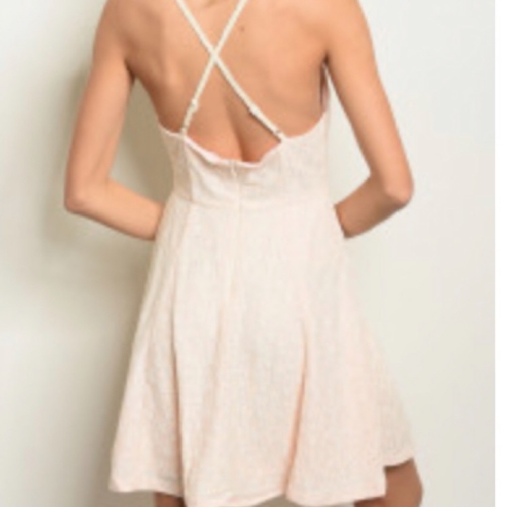 NWT light peach dress - Picture 2 of 7